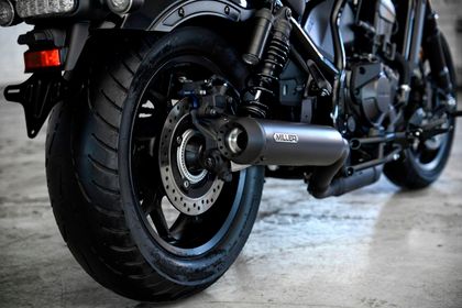 Miller Exhaust Black, Conical Tip Silencer