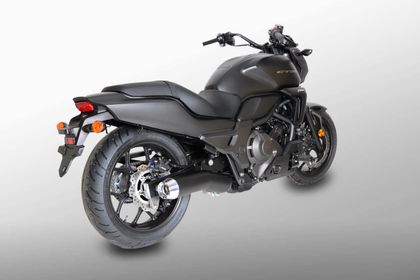 Miller Exhaust Black, Polished Conical Tip Silencer