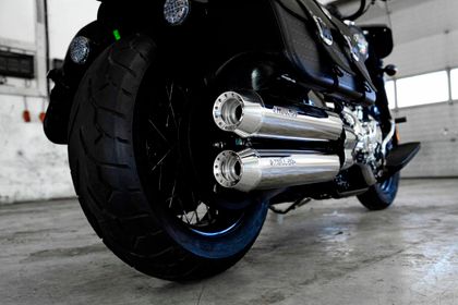Miller Exhaust Polished, Conical Tip Silencer