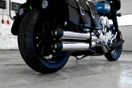 Miller Exhaust Polished, Black Conical Tip Silencer