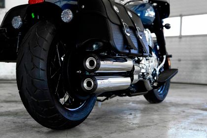 Miller Exhaust Polished, Standard Black Tip Silencer