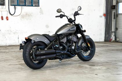 Miller Exhaust Black, Conical Tip Silencer Ref : MIL01099A / IN-CHF-SP-X45.11 INDIAN 1890 SPORT CHIEF 116 ABS (D) - 2023 - 2024