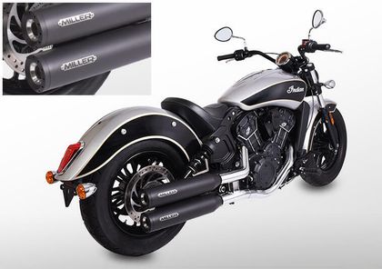 Miller Exhaust Black, Standard Tip Silencer Ref : MIL01118A / IN-SCT-III-X38.07 