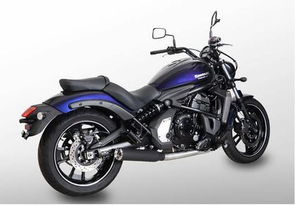 Miller Exhaust Polished, Standard Black Tip Full Line Ref : MIL01198A / KA-EN-650-II-X27.01 