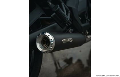 Miller Exhaust Black, Standard Polished Tip Full Line Ref : MIL01203A / KA-EN-650-II-X27.06 
