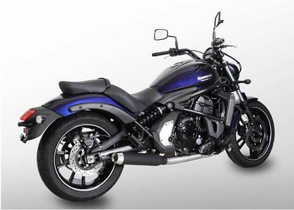 Miller Exhaust Black, Polished Conical Tip Full Line Ref : MIL01206A / KA-EN-650-II-X27.10 