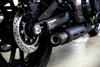 Miller Exhaust Black, Standard Tip Silencer