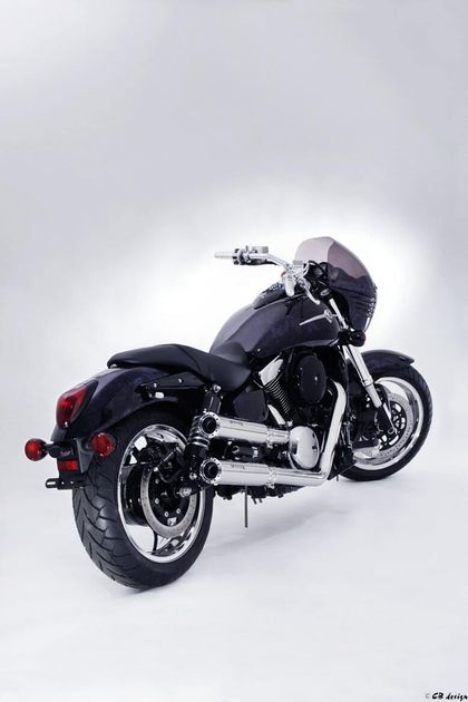 Miller Exhaust Black, Polished Conical Tip Full Line Ref : MIL01256A / KA-VN1516R-X42.10 