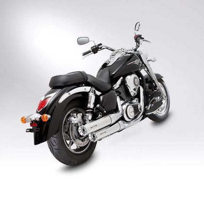 Miller Exhaust Black, Polished SlashCut Tip Silencer Ref : MIL01265A / KA-VN1700-X25.08 