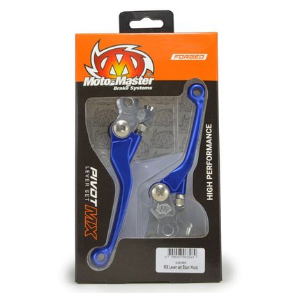 Leviers de frein et d'embrayage Moto Master MM set HVA forgés bleu