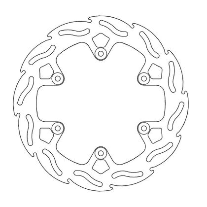 Disque de frein Wave Moto Master arrière MM Flame Fixe GAS