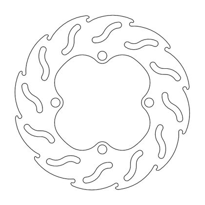 Disque de frein Wave Moto Master avant MM Flame Fixe disc