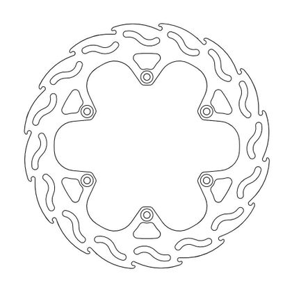 Disque de frein Wave Moto Master arrière MM Flame Fixe
