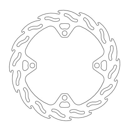 Disque de frein Wave Moto Master arrière MM Flame Fixe