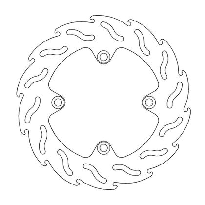 Disque de frein Wave Moto Master arrière MM Flame Fixe