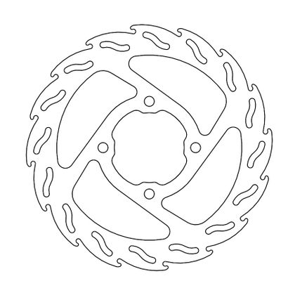 Disque de frein Wave Moto Master arrière MM Flame Fixe