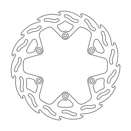 Disque de frein Wave Moto Master arrière MM Flame Fixe
