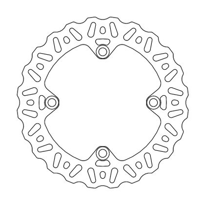 Disque de frein Wave Moto Master arrière Offroad MM Nitro