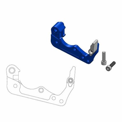 Moto Master before Offroad MM 260 HVA blue Brake disc support