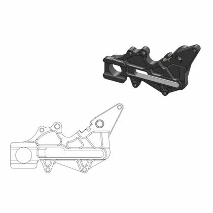 Moto Master rear HVA Factory 220mm black incl clip Mag Brake disc support