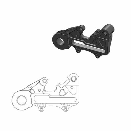 Moto Master rear Brake disc support