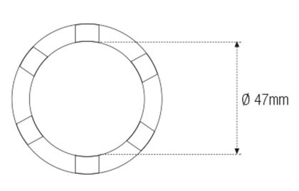 Douille Motion Pro créneaux Ø47mm Universel