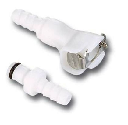 Motion Pro Quick Connector Ø8mm Single Shut Off White Universal Tank connection