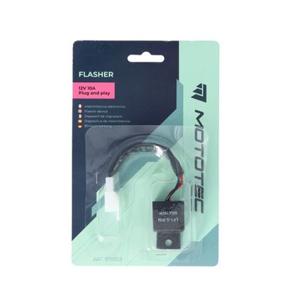 Centrale de clignotants Mototec clignotante PLUG PLAY 12V - 10A Universel