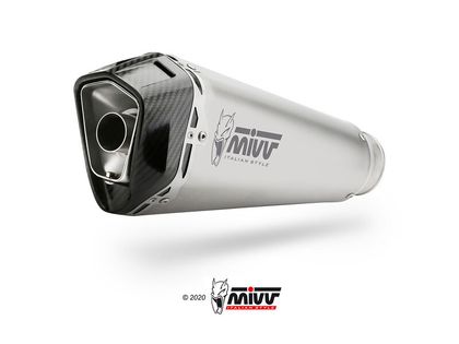 Silencioso Mivv Delta Race Silencer Steel Brushed Stainless Steel/Carbon