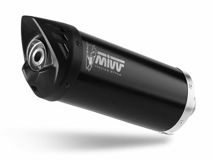Silencieux Mivv Mover inox noir/casquette ABS noir