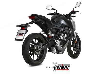 Ligne Complète Mivv MK3 - inox Ref : MV00177A / 1101554 HONDA 125 CB 125 R NEO SPORT CAFE ABS (JC79) - 2018 - 2020