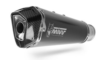 Silencieux Mivv Delta Race inox noir/carbone Ref : MV00181A / 1106749001 