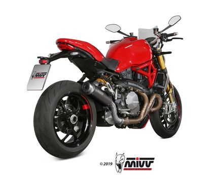 Mivv GP Pro Steel Black/RVS eindkap Geluiddemper