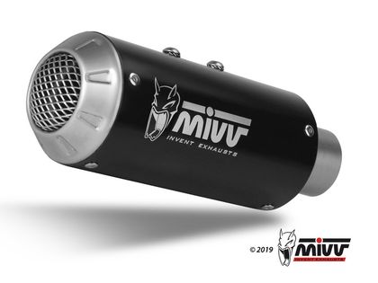 Silencieux Mivv MK3 Steel Black/casquette inox