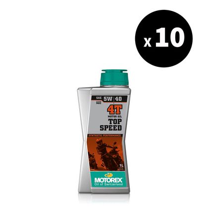 Motorex Top Speed 4T Motor - 5W40 10x1L Universal Engine oil