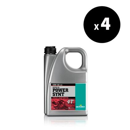 Huile moteur Motorex Power Synt 10W60 synthétique 4X4L Universel