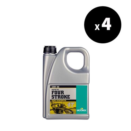 Huile moteur Motorex Four Stroke 10W40 semi-synthétique 4L (x4) Universel