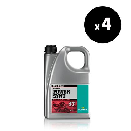 Huile moteur Motorex Power Synt 10W50 synthétique 4L (x4) Universel