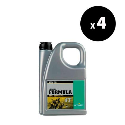 Huile moteur Motorex Formula - 15W50 4L x4 Universel