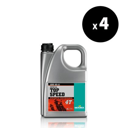 Huile moteur Motorex Top Speed - 10W40 4L x4 Universel