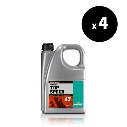 Huile moteur Motorex Top Speed - 15W50 4L x4 Universel