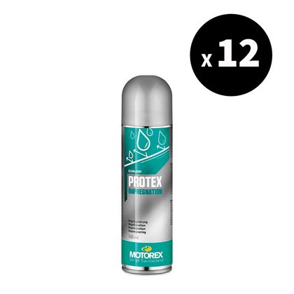 Produit d'entretien Motorex Spray imperméabilisant textile et cuir Protex - Spray 12x500 ml Universel