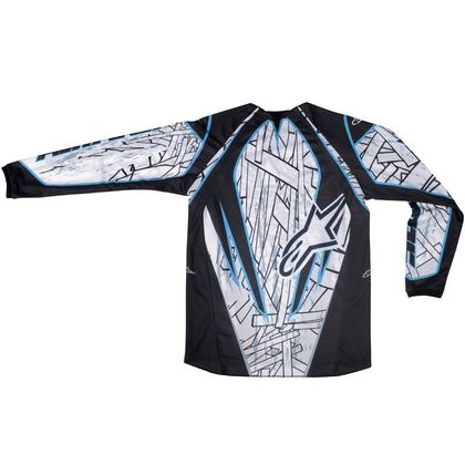 Maillot cross Alpinestars CHARGER GEAR JERSEY BLACK CYAN 