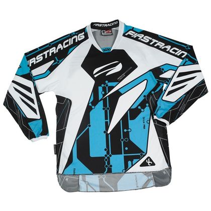 Maillot cross First Racing SCAN JERSEY BLEU 