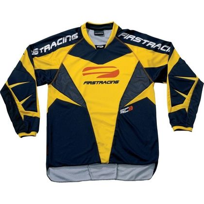 Maillot cross First Racing SCAN Jaune/Noir 