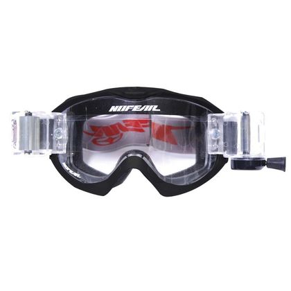 Masque cross No Fear SIGHT BLACK SHINY ROLL OFF 