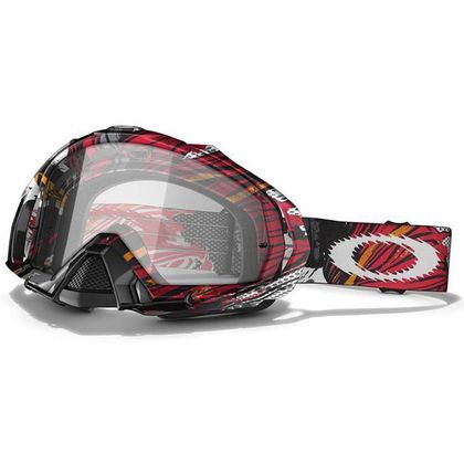 Masque cross Oakley MAYHEM MX RED ORANGE POP ART W/CLEAR 