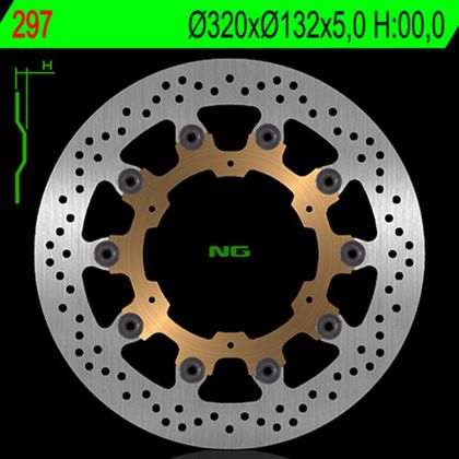 Disco del freno Rond NG Disco freno NG BRAKES rotondo flottante