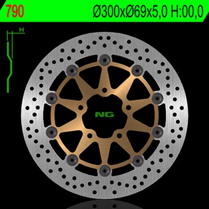 NG floating Brake disc Round
