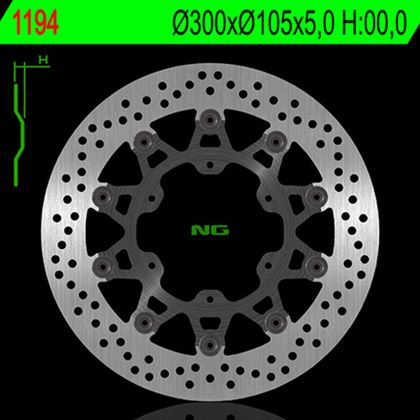 Disco del freno Rond NG Disco freno NG BRAKES rotondo flottante